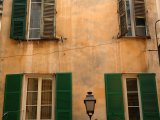 Typical old town shuttered windows