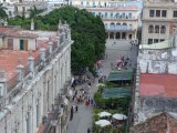 Looking down on Havana street