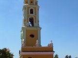 Looking up to the Bell Tower from the roof