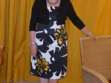 Denise ready for dinner