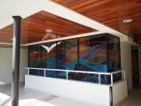 Glass decoration on the 14th floor