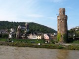 Approaching one of the many lovely towns on the Rhine