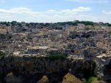 A view of Matera from across the gorge