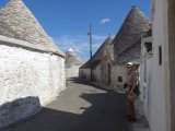 Peter near the residential Trulli houses