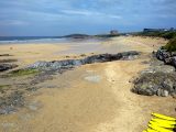 Fistral Bay from a local hostelry